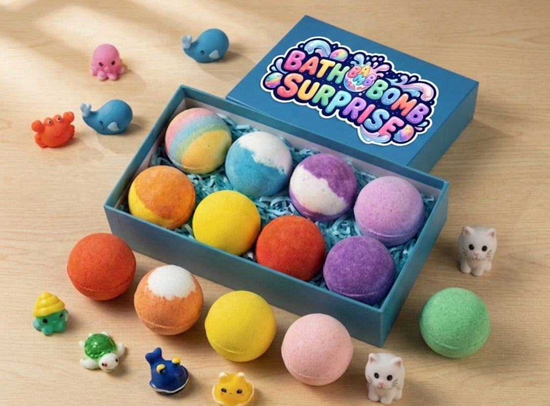 12-Piece Ocean Surprise Toy Bath Bomb Set